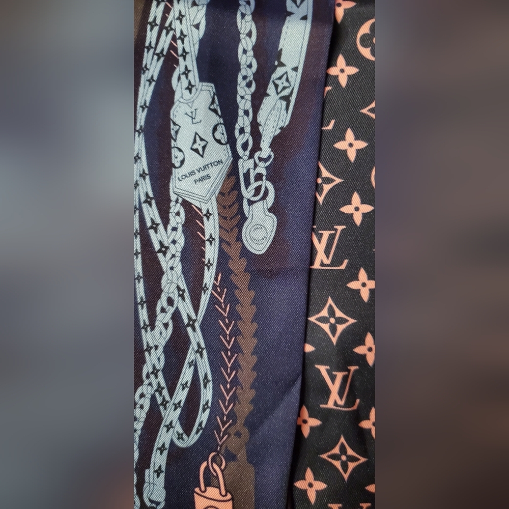 Hair Tie,Twilly, Scarf-100% SilkFashion - Picture 4 of 5